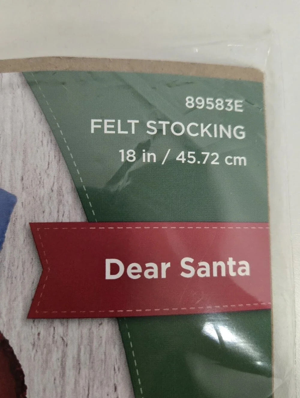Bucilla DEAR SANTA Felt Christmas Stocking Kit 18
